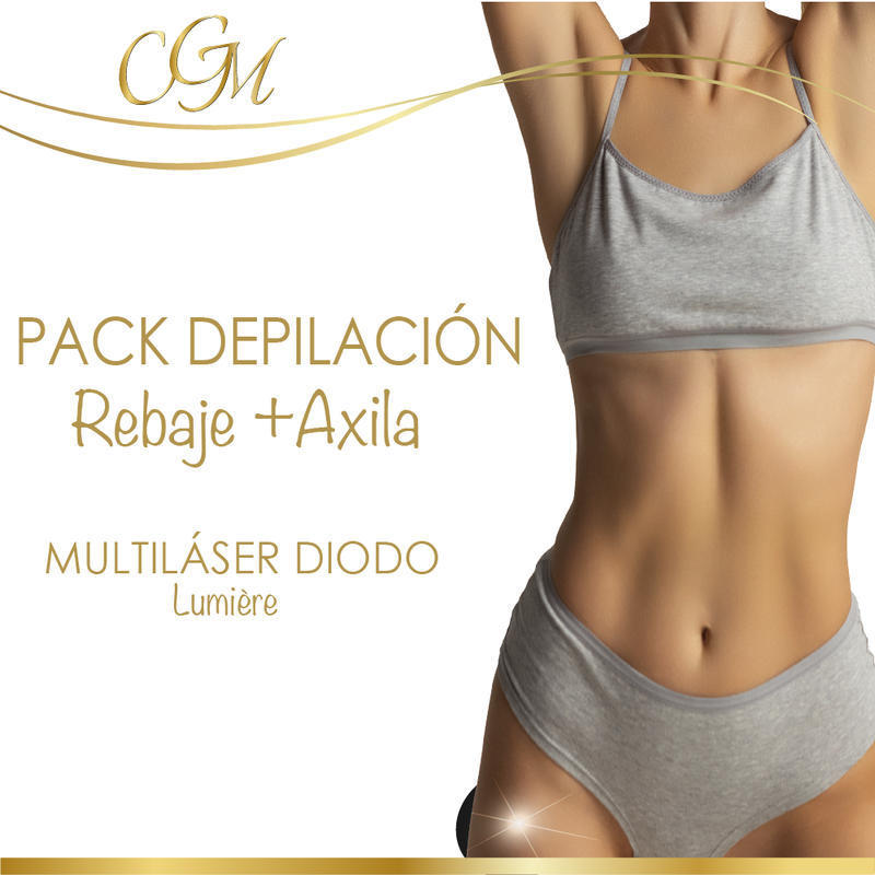 PACK DEPILACIÓN REBAJE + AXILAS (6 SESIONES)