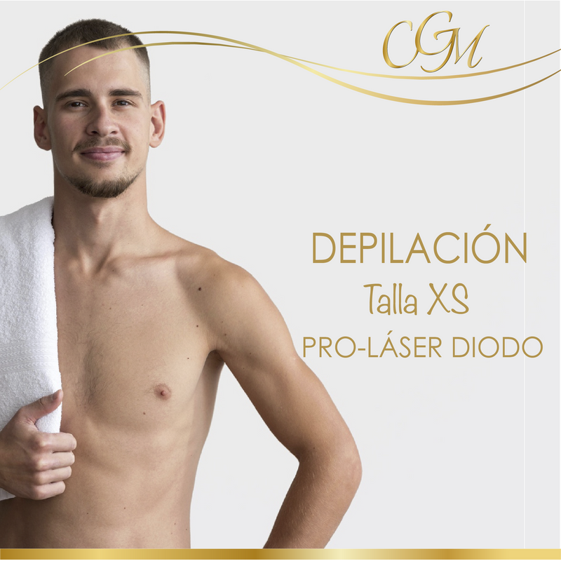 DEPILACIÓN MULTI-LÁSER HOMBRE - TALLA XS (6 SESIONES)